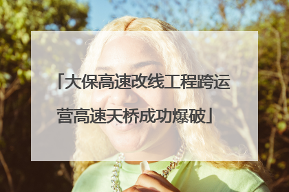 大保高速改线工程跨运营高速天桥成功爆破